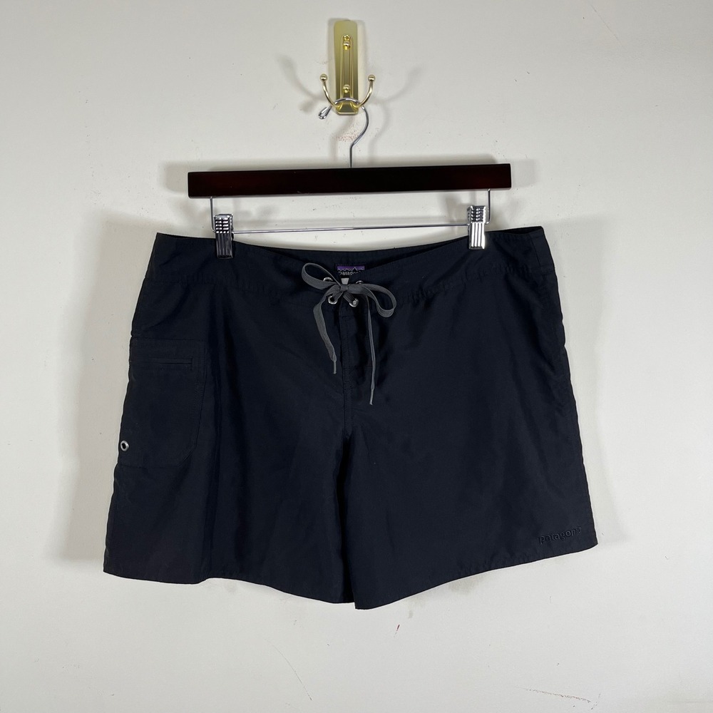 Patagonia Meridian Board Shorts Lace Up Black Boating Hiking Gorpcore Size 12